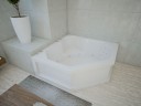 Акриловая ванна Акватек Лира LIR150-0000006 150x150 с гидромассажем и фронтальной панелью