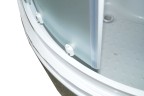 Душевая кабина Parly Bianco Эконом EB1021 100х100, с высоким поддоном, профиль белый, стекло матовое