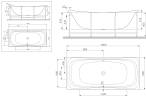 Декоративная боковая панель для ванны 180х80 см, табачный дуб AM.PM Sensation W30A-000-080W-PWTF