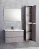 Шкаф-пенал для ванной BelBagno KRAFT-1600-2A-SC-PG-R  (подвесной) правый Pietra Grigio