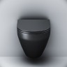 Унитаз подвесной FlashClean AM.PM Spirit 2.0 C701700MBSC безободковый с сиденьем черный