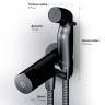 Гигиенический душ встраиваемый с нажимным смесителем AM.PM X-Joy F0H85A522 черный